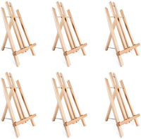 Caballete de pintura Ohuhu de 14 pulgadas de alto con marco en A, juego de caballetes de pintura de madera para niños, artistas, estudiantes, estudiantes, mesa de clase, arte de vuelta a la escuela - Arteztik
