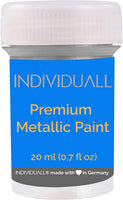 Juego de pinturas acrílicas metálicas Premium por individuall, 8 pinturas metálicas de grado profesional, suministros de arte fabricados en Alemania, juego de pintura acrílica con efecto metálico, pintura sobre lienzo y cualquier superficie - Arteztik
