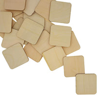 Piezas de madera sin terminar 80 piezas de 3.0 x 3.0 in cuadrados de madera, madera natural rústica para decoración del hogar, suministros de bricolaje - Arteztik
