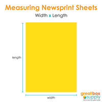 Newsprint Sheets, 20.0 x 30.0 in, blanco, 1200/funda - Arteztik
