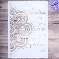 Plantilla decorativa de mandala para pintar en paredes, muebles, manualidades. - Arteztik
