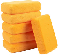 Blue Panda - Esponjas sintéticas para manualidades, pintura, alfarería, arcilla, 7.5 x 2.0 x 5.0 in, color naranja, paquete de 6 - Arteztik
