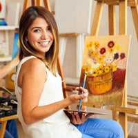 BOSOBO pinceles de pintura redondos puntiagudos, 4 juegos de 10 unidades de pinceles de pintura en miniatura de punta fina de nailon para acuarela de aceite acrílico, cuerpo de uñas, pintura por números, arte de modelos y rocas - Arteztik
