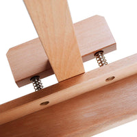 MEEDEN Basic Lyre Studio caballete de madera para pintura, altura ajustable y ángulos de trabajo, soporta lienzo de hasta 48.0 in - Arteztik
