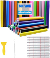 Hojas de vinilo adhesivo permanente con respaldo de 12.0 x 12.0 in. - Arteztik
