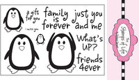 Los sellos de la vida morepenguins2love sellos transparentes para tarjetas y álbumes de recortes (4 x 6 inch hoja) por Stephanie Barnard – lindo pingüinos y sentimientos - Arteztik
