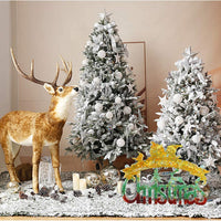 Placa de la puerta de la placa de la resina del silicón del molde de la fundición de epoxy del molde del arte de la herramienta para hacer el ornamento del árbol de navidad DIY Craft fiesta de Navidad escritorio/mesa/decoración - Arteztik
