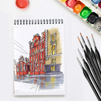 Juego de pinceles de pintura de detalles, 15 pinceles de pintura en miniatura, kit de pinceles de pintura profesional de arte fino, con mango triangular, soporte y bolsa de viaje, apto para acrílico, aceite, acuarela, cara, uñas, pintura de modelo - Arteztik
