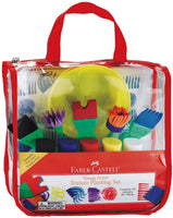 Faber-Castell - Juego de pintura texturizada para niños (12 piezas, 5 pinceles de pintura Tempera y pinceles de textura) - Arteztik
