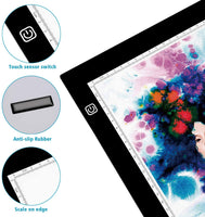 A2 Light Box, Large Size Tracing Light Pad, Ultra-Thin LED Light Board Stepless Brightness and Flicker-Free Design, Perfect for Drawing, 2D Animation, Calligraphy, Embossing, Sketching Tattoo - Arteztik

