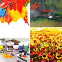 5 piezas pintura mezclar raspador, Marrywindix espátula de acero inoxidable cuchillo de paleta pintura al óleo accesorios mezcla de color - Arteztik
