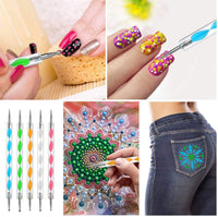 Mandala Dotting Tool Kit de arte, Audab 42 piezas Mandala Rock Dotting Set con plantillas de plantilla, Stylus Pen bandeja de pintura y pinceles de pintura para Mandala Rock Painting - Arteztik

