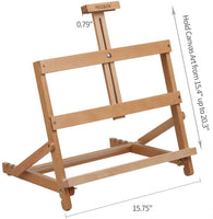 MEEDEN - Juego de 46 piezas de pintura al óleo con caballete de madera de haya, tubos de pintura al óleo de 0.4 fl oz x 24 y todos los suministros adicionales, perfecto para principiantes, estudiantes y niños - Arteztik
