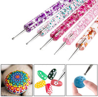 Mandala Dotting Tools – 30 herramientas de pintura para uñas con plantilla de mandala, kit de plantilla, lápiz capacitivo, pintura de lienzo, rocas, manualidades, suministros artísticos, bolsa de almacenamiento gratuita - Arteztik

