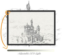 GAOMON GA3 A3 - Tabla de luz LED de seguimiento y alfombrilla de corte, diseño 2 en 1 para pintura de diamante, arte artesanía, dibujo, bocetos, transferencia de tatuajes (doble uso) - Arteztik
