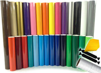 Juego Oracal 651 multicolor de vinilo para principiantes para Cricut, Silhouette y Cameo; incluye juego de herramientas de instalación 9.84 pies - Arteztik

