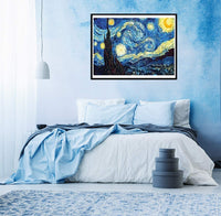 Kits de pintura de diamante para adultos, manualidades para decoración de pared del hogar, con diamantes de imitación de cristal, pintura 5D por números, noche estrellada, tamaño grande 16.0 x 20.0 in - Arteztik
