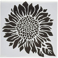 Crafters Workshop TCW6X6-575 Plantilla de girasol, 6 por 6 pulgadas - Arteztik
