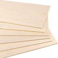 Paquete de 10 hojas de madera de Balsa, madera natural sin terminar para casa, avión, barco, bricolaje, modelo de placa de madera, proyecto de manualidades 3.937 x 7.874 x 0.059 in - Arteztik
