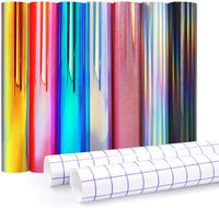 Lámina de vinilo holográfico cromado de 1 x 5 pies - Arteztik
