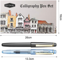 GCQUILL Juego de caligrafía pluma estilográfica 7 puntas de diferentes tamaños y 36 cartuchos de tinta surtidos kit para caligrafía letras – Juego completo de aprendizaje fácil para principiantes F736 - Arteztik
