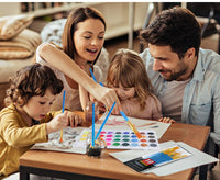 Juego de pinceles de acuarela Aroic, con una pintura de acuarela, 36 colores, y un paquete de 10 pinceles de diferentes tamaños, el mejor regalo para principiantes, niños y amantes del arte. - Arteztik
