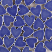 Azulejos de mosaico, 48 piezas de mosaico de vidrio, chips de mosaico, mosaico de vidrio texturizado, para decoración, manualidades, proyectos de arte, amor corazón 0.9 x 0.9 in - negro - Arteztik
