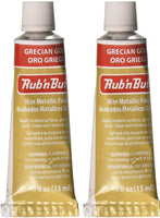 Rub 'n Buff The Original Wax Metallic Finish (Grecian Gold) 2 pcs sku# 1835755MA - Arteztik
