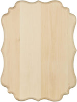 Placa rectangular de madera de tilo hueco de nogal, 6.0 x 8.0 in - Arteztik
