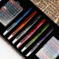 GC Quill MU-07 - Juego de caligrafía (incluye 6 plumas caligráficas con diferentes puntas y 20 cartuchos de tinta) - Arteztik
