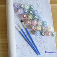Kit de pintura acrílica de números para adultos y niños, cuadro por número en lienzo, regalo de cumpleaños, boda, Navidad, día festivo, 20.0 x 16.0 in - Arteztik
