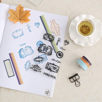 Honbay 6 hojas diferentes frases temáticas amistosas sellos transparentes para hacer tarjetas decoración y álbumes de recortes - Arteztik
