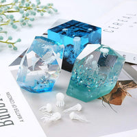Fashionclubs 24 piezas de plástico pequeño medusas hechas a mano mini setas 3d resina molde relleno epoxi resina materiales de relleno modelo de joyería fabricación de resina suministros DIY manualidades kit - Arteztik
