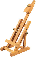 H-Frame caballete – Lienzo Arte Caballete para mesas y escritorios – Madera Studio Artista Caballete – Ajustable y Plegable – Para lienzos de hasta 11.6 inches en altura, 4.9 x 15 x 6.3 inches - Arteztik
