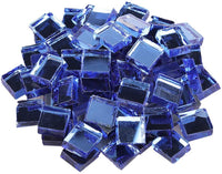 Mosaicos de oro rosa Classico de vidrio de 0.4 x 0.4 in de color de mosaico, ideal para manualidades de arte, 100 piezas, oro rosa - Arteztik

