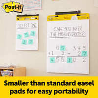 Post-it - Mini caballete autoadherente, 15 x 18 pulgadas, 20 hojas/cojín, 3 almohadillas, ideal para profesores virtuales y estudiantes (577-3 unidades) - Arteztik

