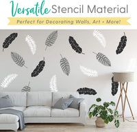 Juego de plantillas de hojas – Paquete de 3 plantillas de pared de hojas únicas para pintar – Utiliza este kit de plantillas de hojas para actualizar la decoración de tu hogar - Arteztik
