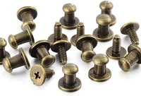 150 juegos de 0.315 x 0.197 x 0.315 in de color mezclado botones picos y tachuelas kit de cabeza redonda tornillo trasero cuero artesanía rápido remache punk Stud y Spike para ropa zapatos cinturones bolsos collares de perro accesorios 5/16 pulgadas - Arteztik
