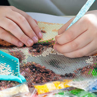 Kit de herramientas y accesorios de pintura de diamantes 5D con bandejas de bolígrafo bordadas de diamante y arcilla de pegamento de diamante para adultos y niños, manualidades de bricolaje - Arteztik
