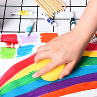 XERGUR 25 esponjas de pintura redondas de 3.0 in para acuarela, manualidades, cerámica, cerámica, pintura facial y hogar - Arteztik

