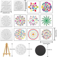 Mandala Dotting Tools Set, 39pcs Dotting Herramientas para pintura de rocas, Mandala Art y bocetos Art Supplies - Arteztik
