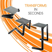 MyDeal Products QuickLIFT caballete de arte portátil ajustable para dibujar y pintar en mesa/cama/sofá/suelo. Uso con libro de bocetos, lienzo y otros medios. - Arteztik
