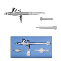 Pinkiou juego de maquillaje con aerógrafo, pequeño, con compresor, kit para uñas con aerógrafo con aguja de 0.4 mm - Arteztik
