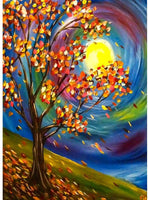 Kit de pintura de diamante 5D para adultos y niños, broca completa, redonda, con diamantes de imitación, arte abstracto, pintura al óleo, perfecto para decoración de la pared del hogar, regalo (12 x 16 pulgadas) - Arteztik
