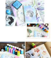 Juego de 10 esponjas para dedos, estampar y dibujar, para pintar con tiza de tinta, manualidades, arte y manualidades - Arteztik
