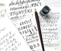 Juego de bolígrafos de caligrafía para caligrafía inglesa de madera, caligrafía hecha a mano con 11 puntas de diferentes estilos, tinta de escritura y pluma estilográfica, caja de regalo - Arteztik
