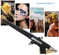 KKmoon High Atomizing sifón Feed Airbrush de acción única Air Brush Kit para la manicura Maquillaje Arte Pintura tatuaje 0,8 mm pistola de Spray de pintura - Arteztik
