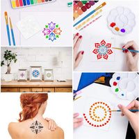 Mandala Dotting Tools, Shynek 41 piezas Mandala Rock Kit de herramientas de pintura con Mandala plantilla para pintar rocas, pintura Mandalas y dibujo - Arteztik
