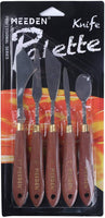 Juego de 5 cuchillos de pintura MEEDEN, versátil espátula de acero inoxidable, paleta de cuchillo, rascador de pintura para aceite acrílico y más - Arteztik
