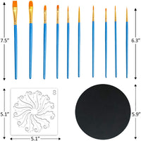 Jantens 59 piezas Mandala Dotting herramientas Set con una cremallera azul impermeable bolsa de almacenamiento para pintura rocas, Mandella Art y bocetos suministros de arte - Arteztik
